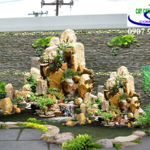 hòn non bộ ngoài trời