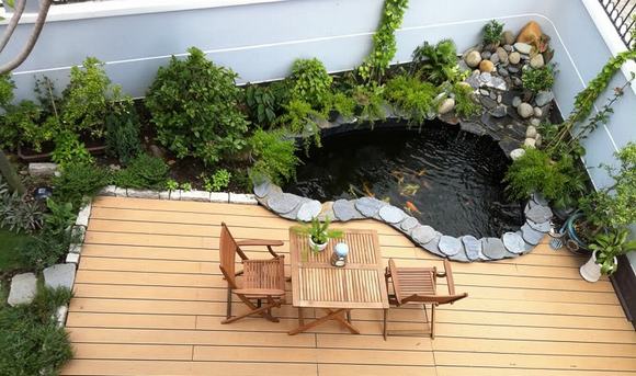 Hồ cá koi đơn giản - Tối ưu không gian sống xanh và thư giãn