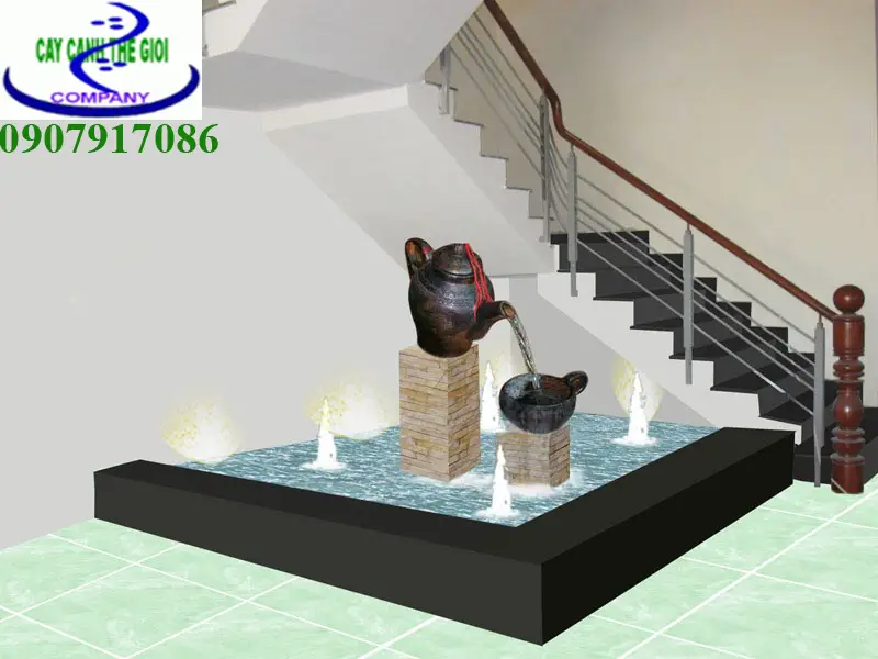 Hòn Non Bộ dưới gầm cầu thang Hòn Non Bộ dưới gầm cầu thang